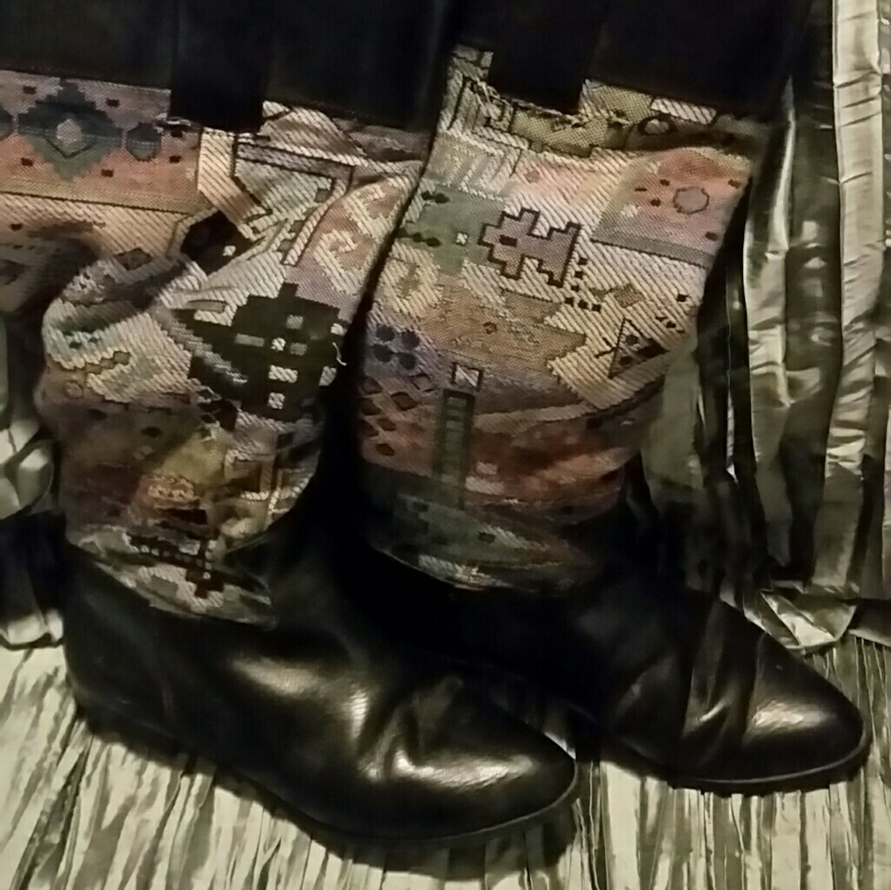Leather boots